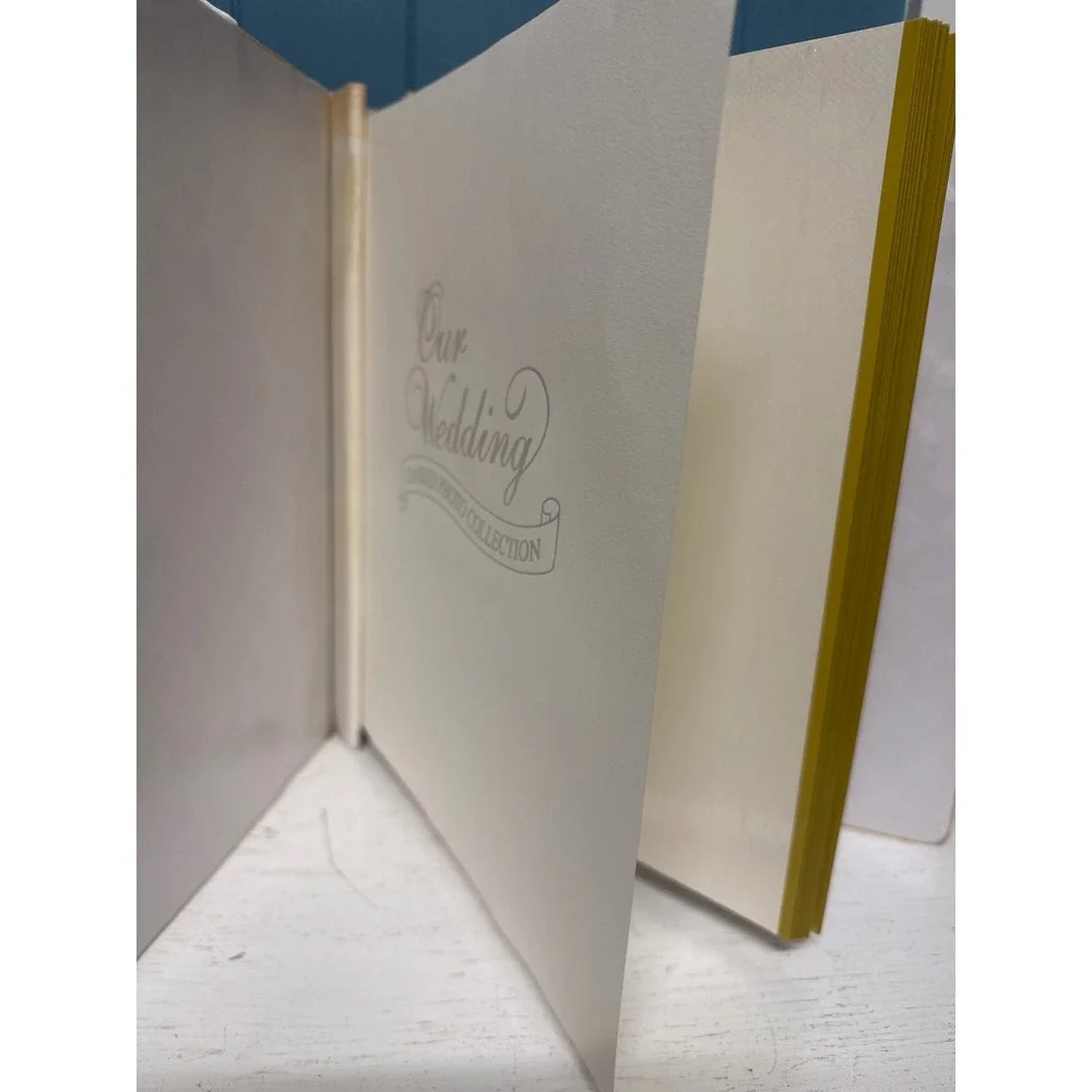 Elegant White‎ Satin Wedding Photo Album Keepsake Album w/ full pages